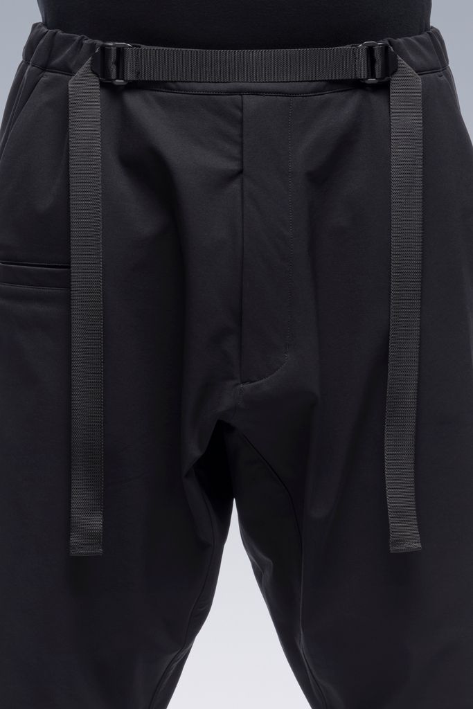 【ラスト1点】 P15-DS / schoeller Dryskin Drawcord Trouser / ドローコードトラウザー / パンツ [ワイドフィット] (ブラック)
