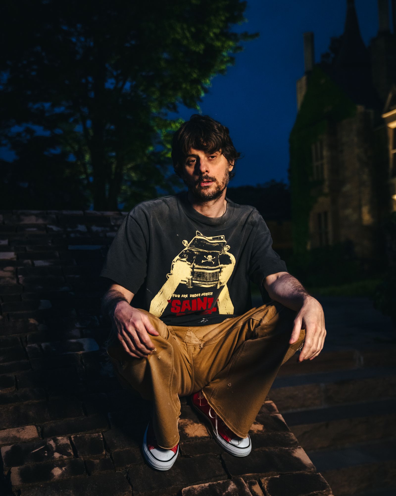 【ラスト1点】SM-HR1-0000-017 / SS TEE / SAINT PATOROL / BLACK / Tシャツ (ブラック)