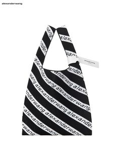 ラスト1点 / Large logo jacquard shopper - ラージ ロゴ ジャガード ショッパー (ブラック)