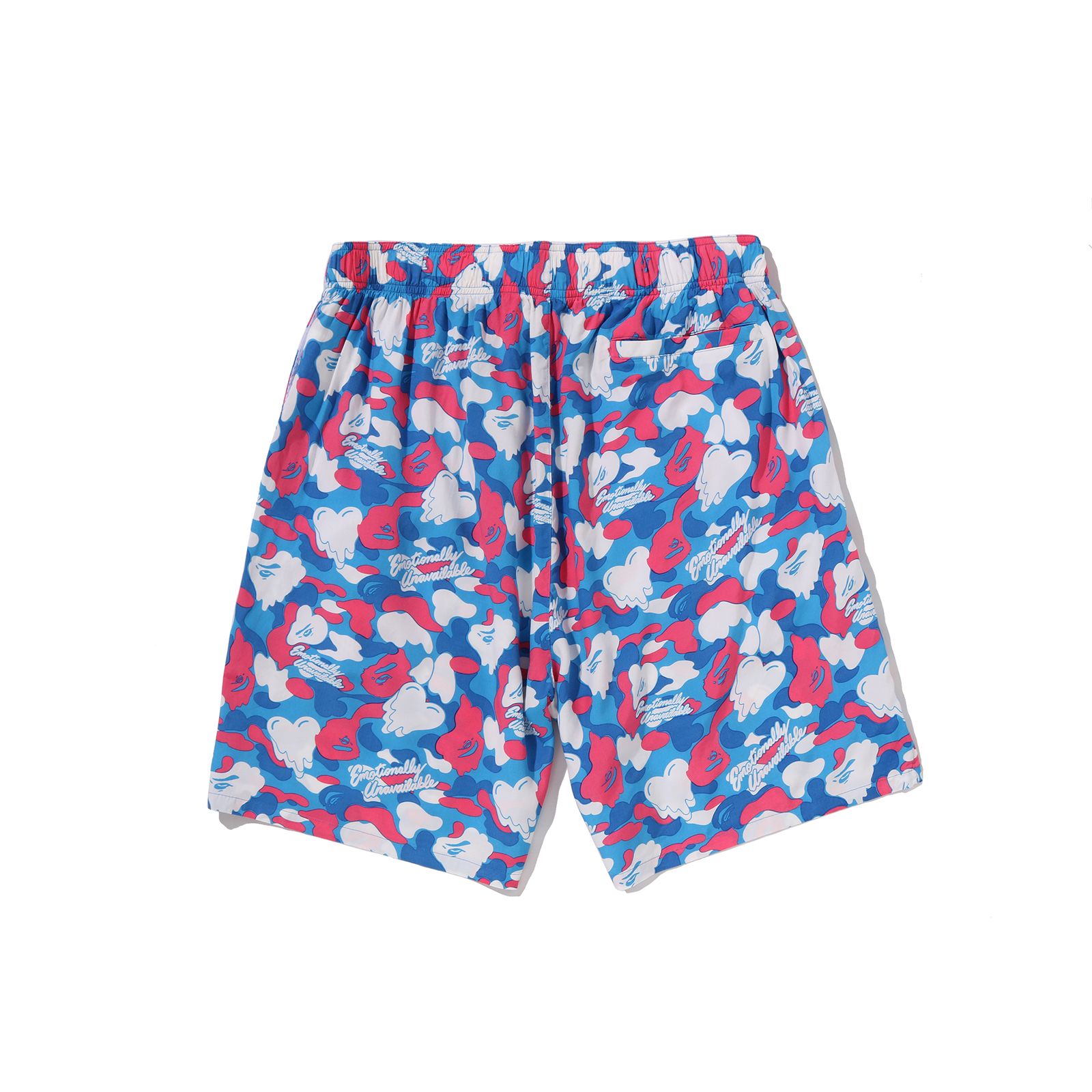 【コラボ】EU-MK8-0000-C06 / EU APE ALOHA SHORTS / BLUE / ショーツ (ブルー)