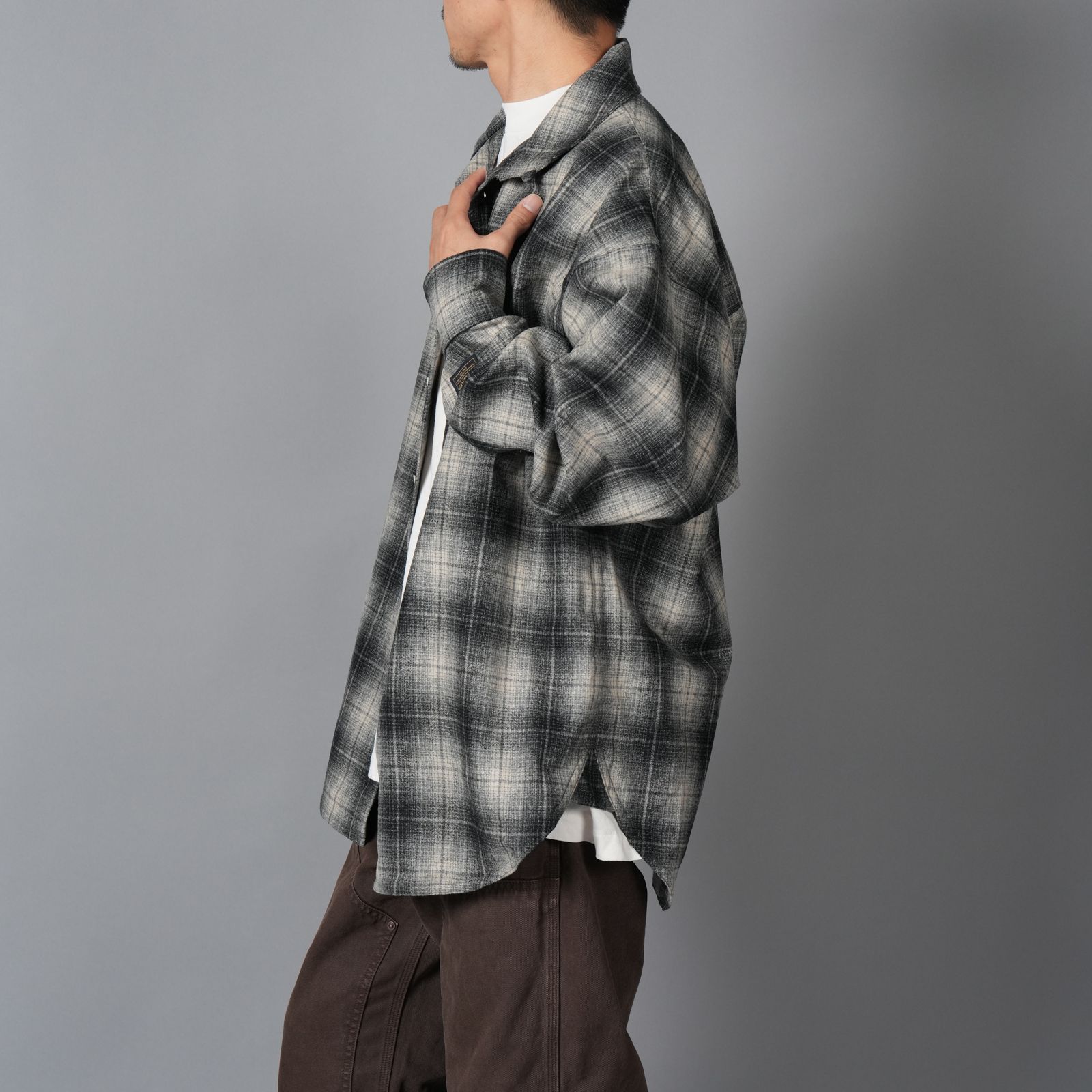 【限定】Basicks x Pendleton x DELUXE / Shadow Check Shirt / シャドウ チェックシャツ (ブラック)