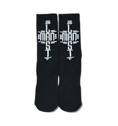 【ラスト1点】CROSS LOGO SOX / クロスロゴソックス (ブラック)