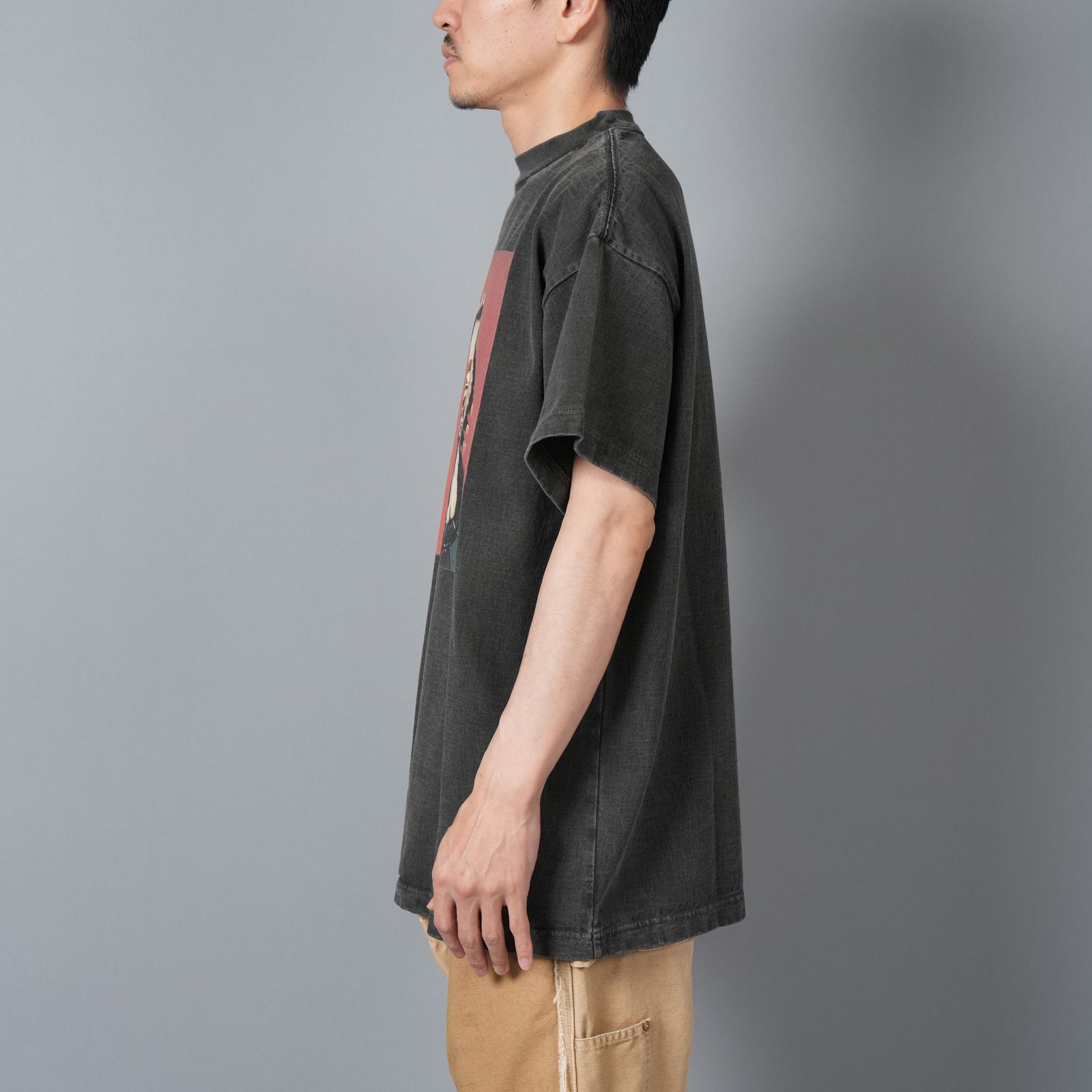 【残りわずか】PRINTED TEE SHIRTS "CHIEF" / プリントTシャツ ラストマン チーフ / Tシャツ (ブラック)