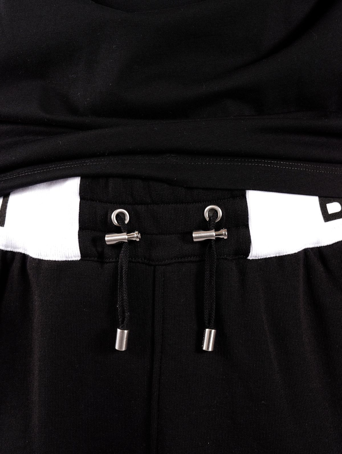 BERMUDA SHORTS BALMAIN RIBBED / バミューダ ショーツ (スウェット ショートパンツ) / ブラック / コットン / メンズ
