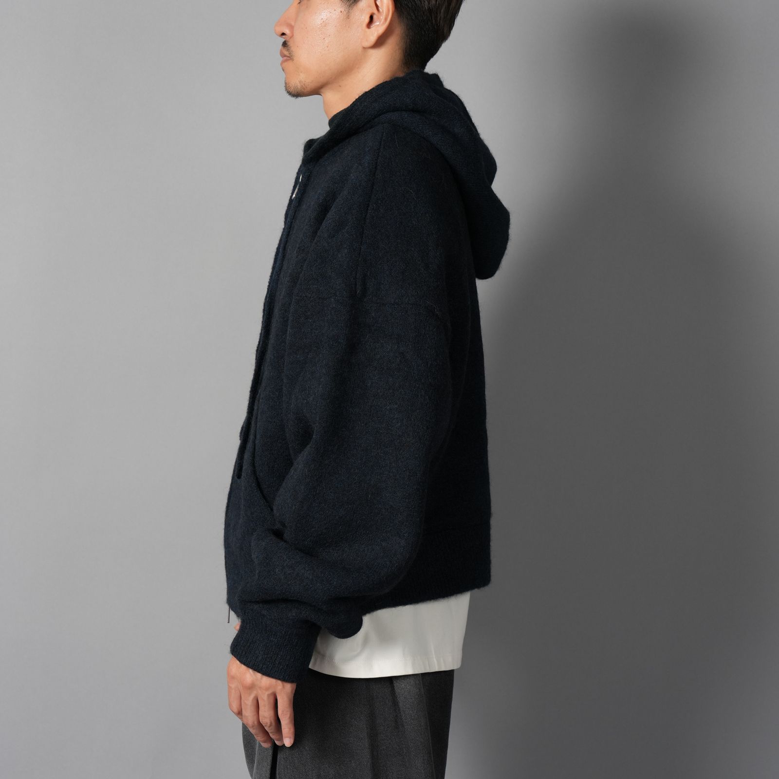 ALPACA KNIT V2 JACKET  / アルパカ ニットジャケット (アルパカインディゴ)