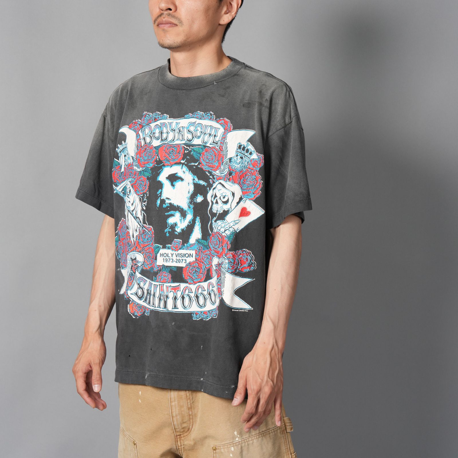 【ラスト1点】SM-HR1-0000-014 / SS TEE / BODYN SOUL / BLACK / Tシャツ (ブラック)