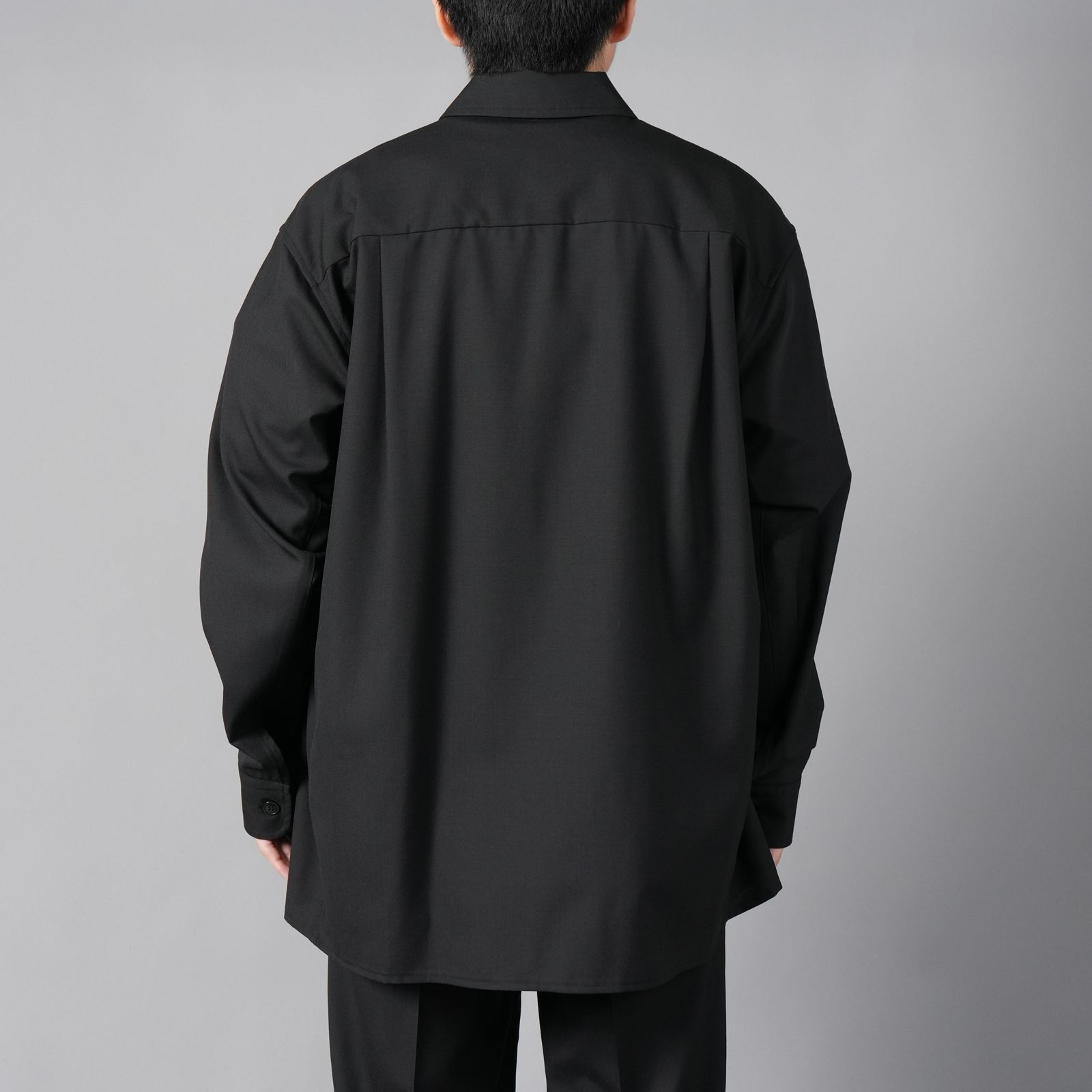【ラスト1点】ASCENT FLY FRONT SHIRT / アセント フライ フロント シャツ (ブラック)