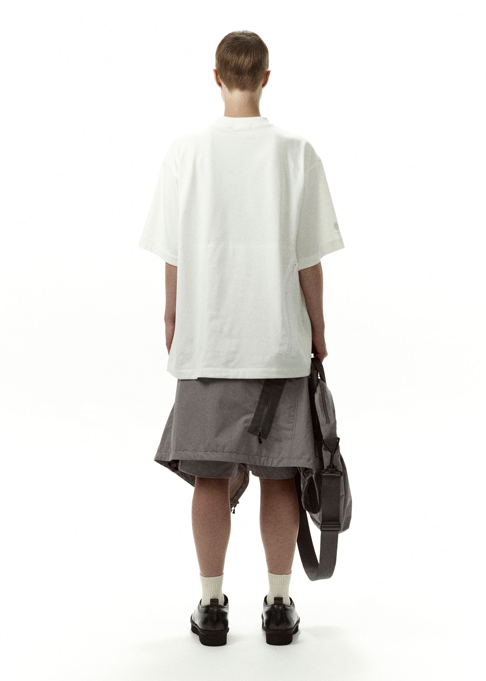 【コラボ】HYBRID PLATING COTTON POLYESTER SHORT T-SHIRT / Tシャツ (ホワイト)