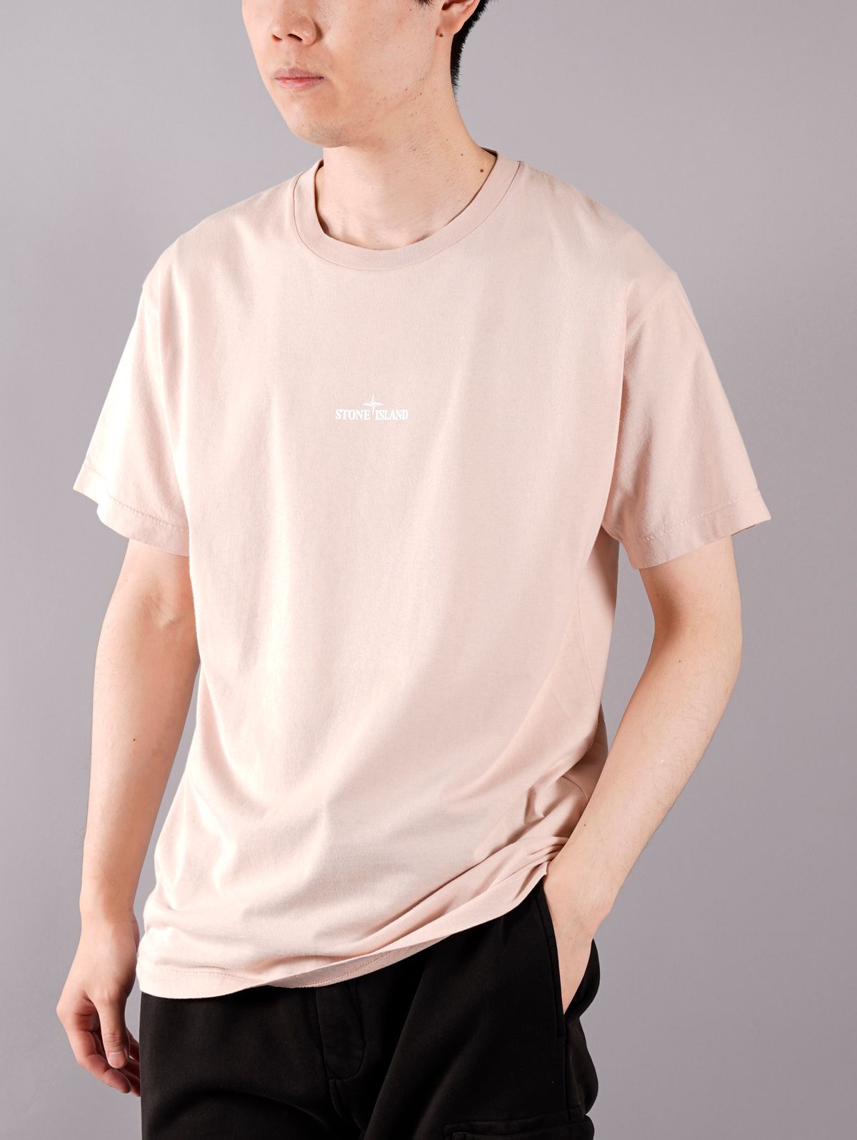 【ラスト1点】MARBLE THREE / プリント Tシャツ / ピンク