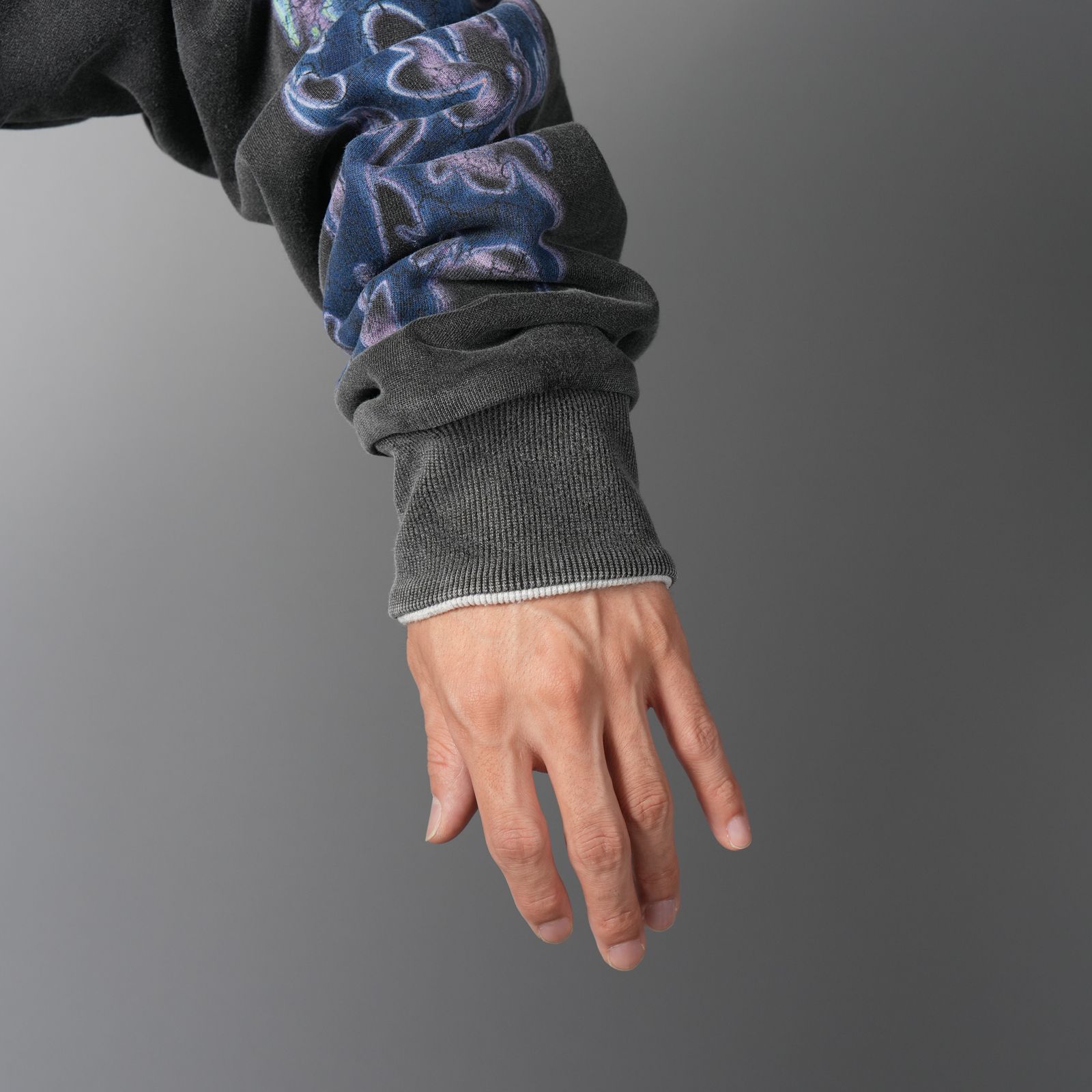 Reversible Pharma/Crank Zip Hooded Sweatshirt / リバーシブル ファーマ／クランク ジップ フーデッド スウェットシャツ (ヴィンテージブラック/ホワイト)