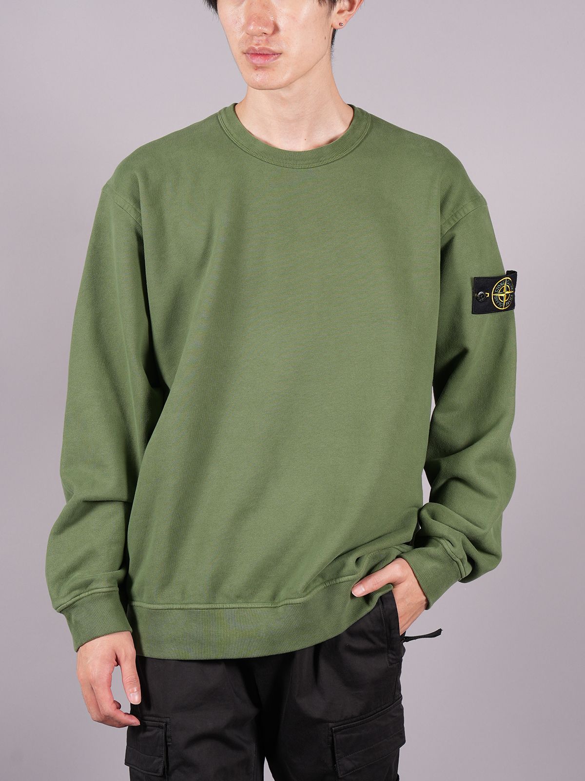 STONE ISLAND - 【ラスト1点】 BRUSHED COTTON FLEECE ...