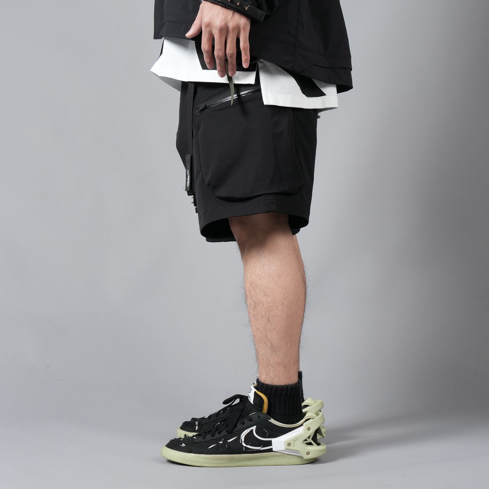 【ラスト1点】SP57-DS / schoeller® Dryskin™ Cargo Short Pant / カーゴショートパンツ / パンツ [Wide Fit] (ブラック)