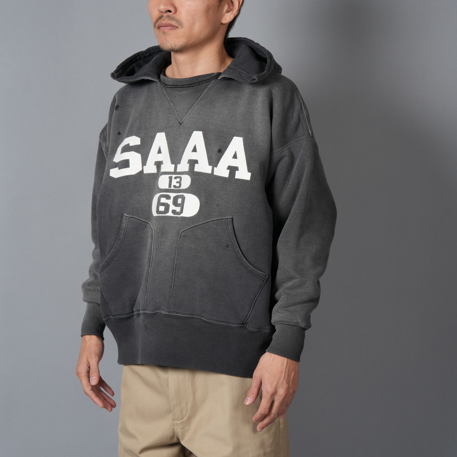 【残りわずか】SM-HR1-0000-C58 / BB_AFTER HOODED DBL FC / SAA / NVY / パーカー・フーディー (ネイビー)