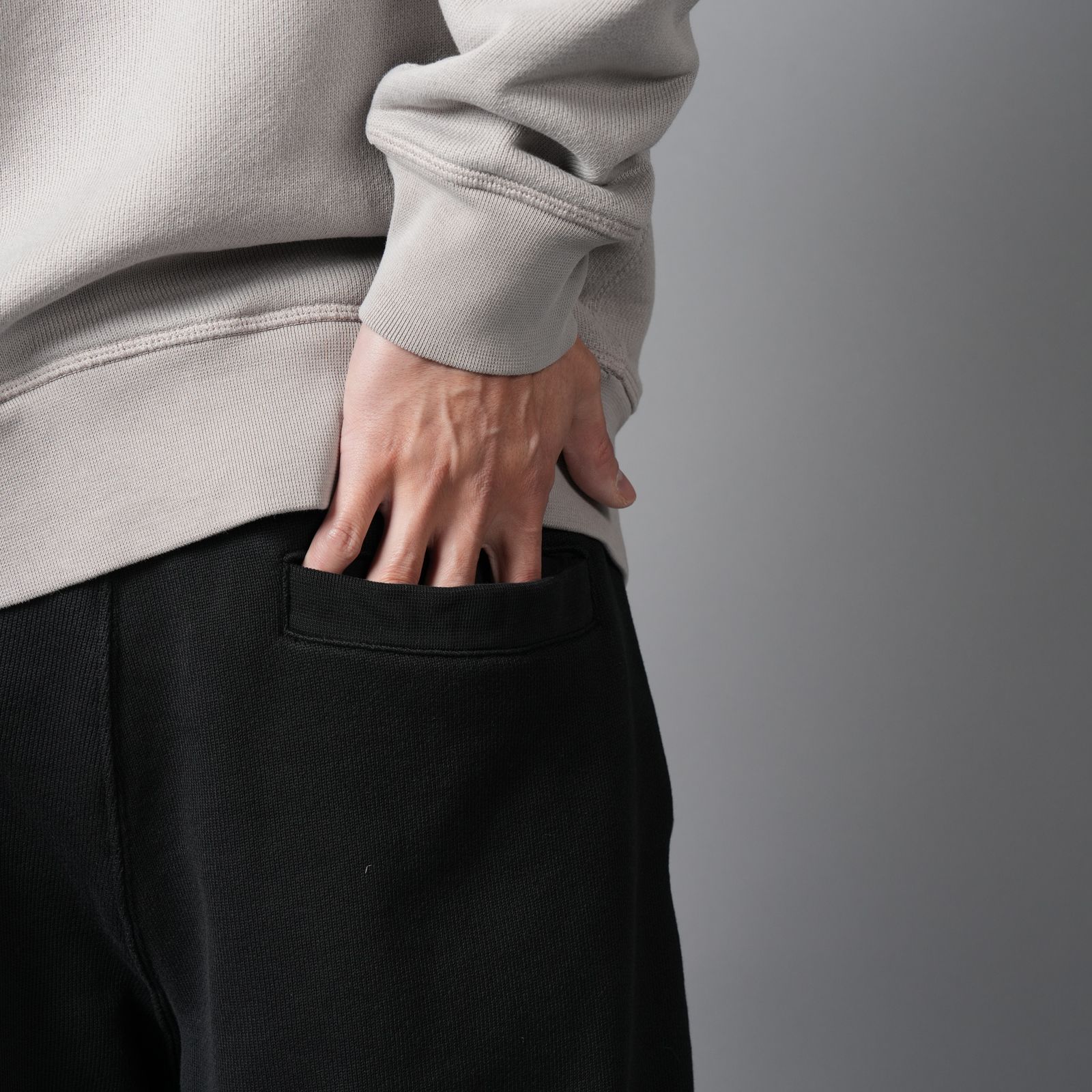 6200008 / HEAVY ORGANIC COTTON FLEECE_S.I. GHOST / スウェットパンツ (ブラック)