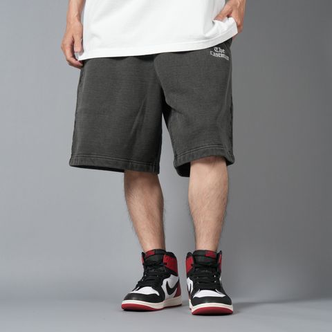 【ラスト1点】LOGO SWEAT SHORTS / ロゴ スウェットショート (ブラック)