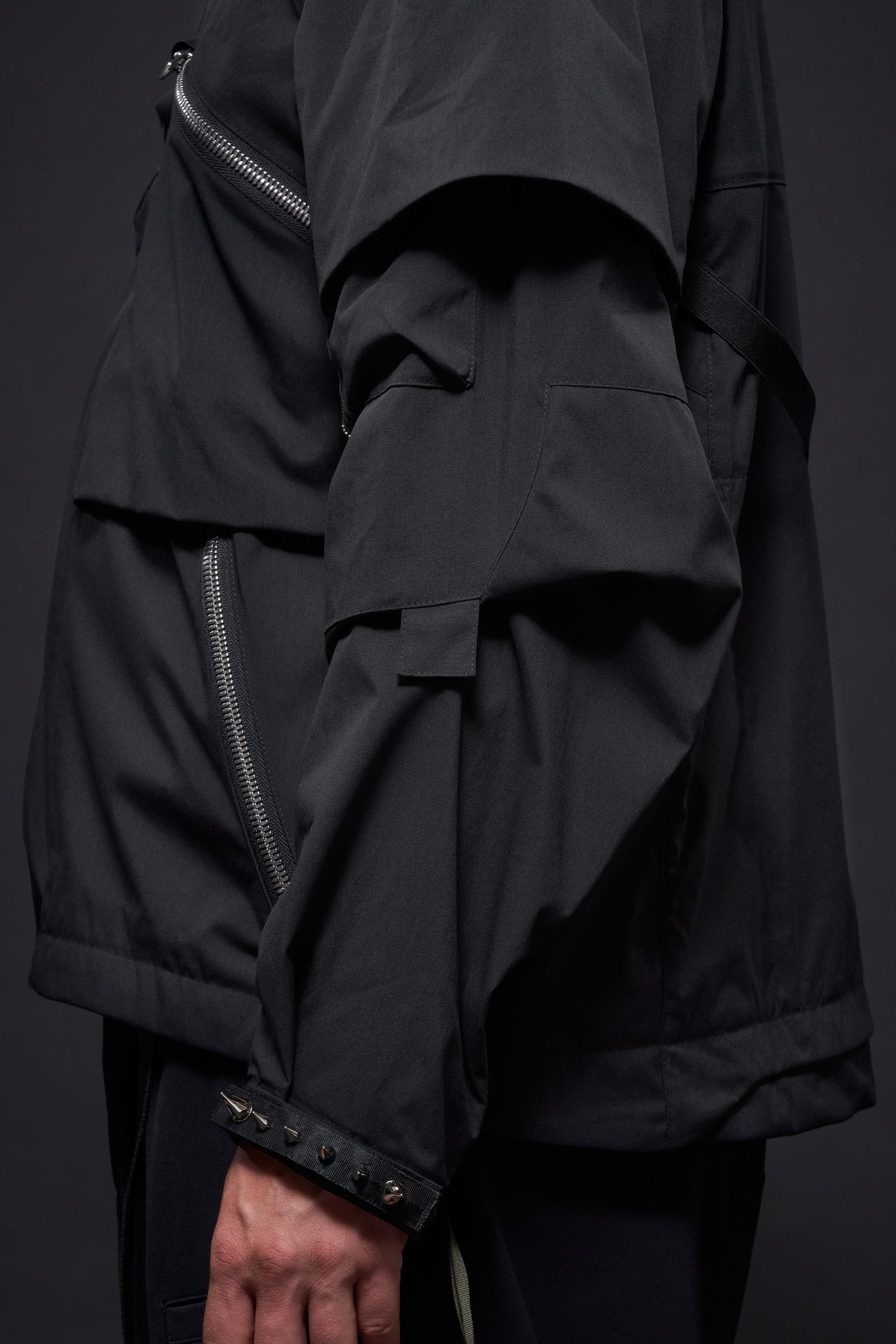 【ラスト1点】J1WB-E / Encapsulated Nylon Interops Jacket Gen. 1 / エンキャプスレイテッド ナイロン インターロプス ジャケット  [ワイドフィット] (ブラック)