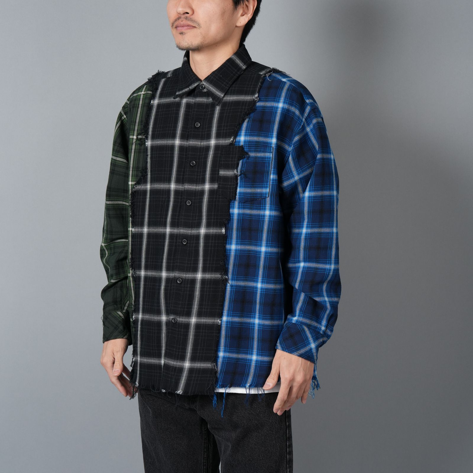 Patchwork Shirt / パッチワークシャツ / ネルシャツ  (マルチ)