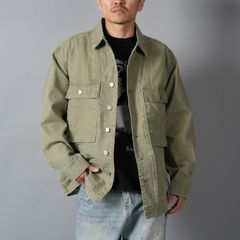 BEATNIK v2, button up / ミリタリージャケット (ミリタリーグリーン)