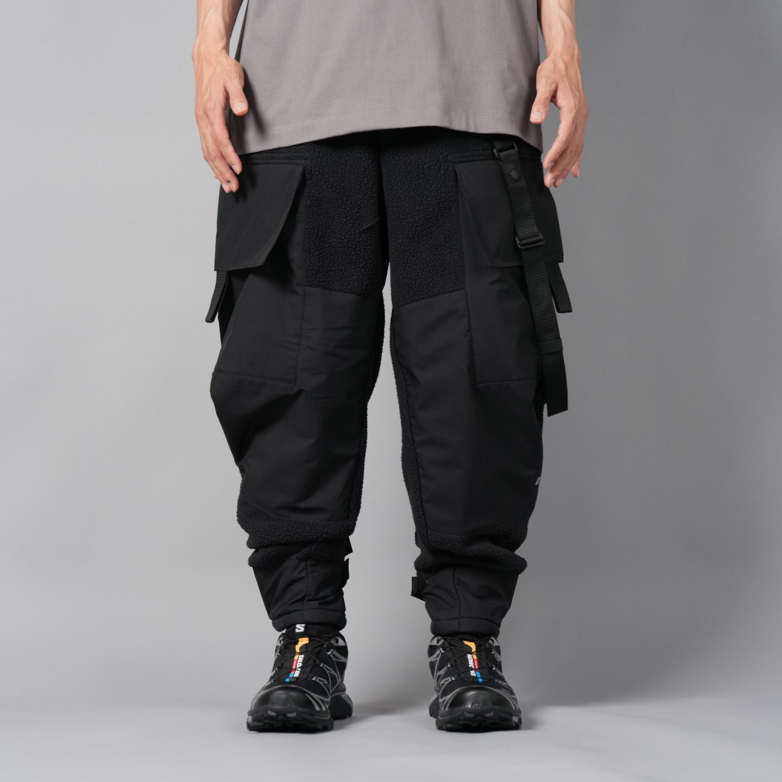 【ラスト1点】【限定】WINDSTOPPER BY GORE-TEX LABS 3L x POLARTEC  COAST GUARD TROUSERS / ゴアテックス ラボ スリーレイヤー / ナイロンパンツ [防水・防風] (ブラック)