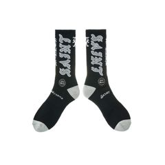 SM-MK8-0000-109 / SOCKS / SAINT/ BLACK+GREY / ソックス  (ブラック/グレー)
