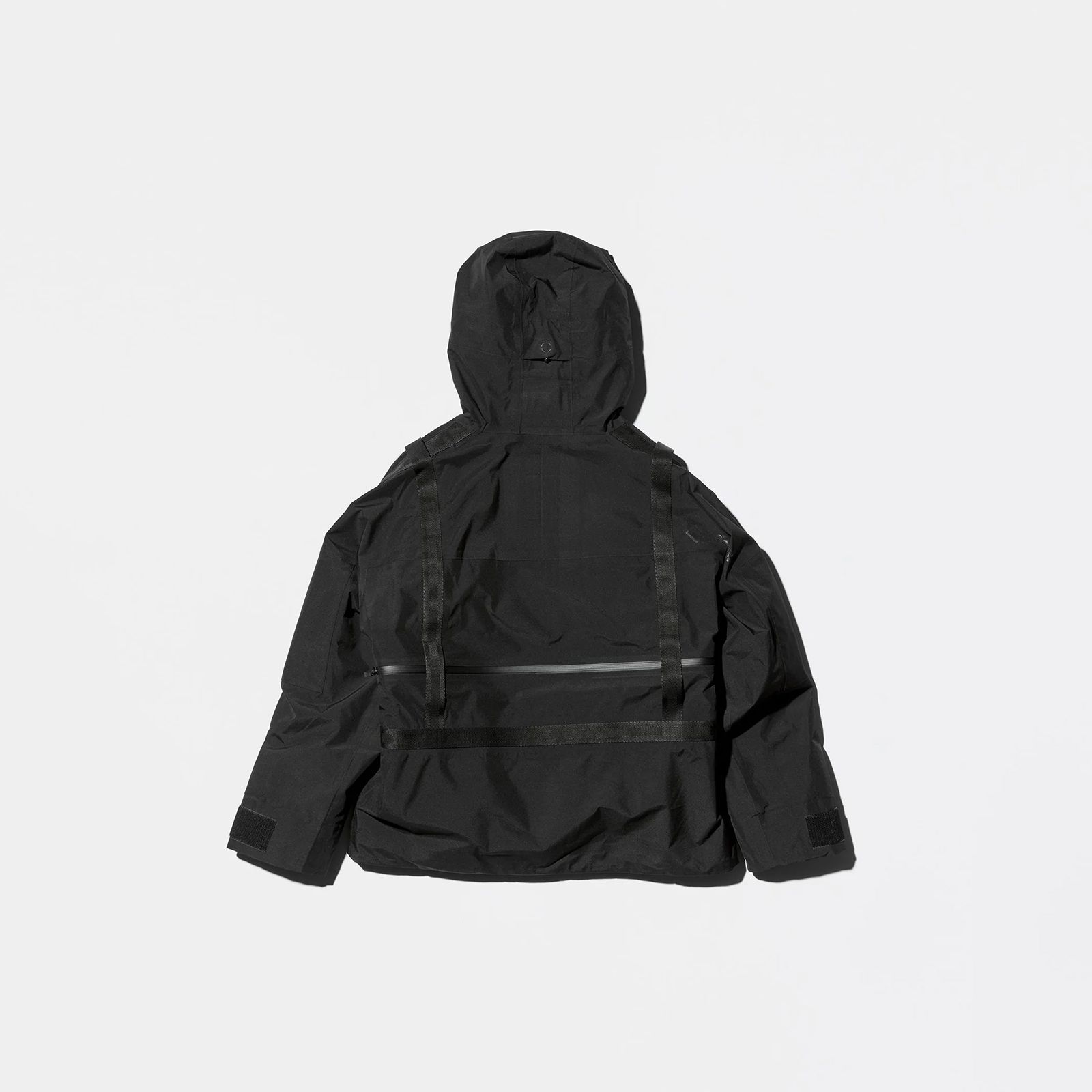 【限定】【D-VEC×ALMOSTBLACK】GORE-TEX 3L w/ POLARTEC DETACHABLE SHELL / マウンテンパーカ [防水・防風] (ブラック)