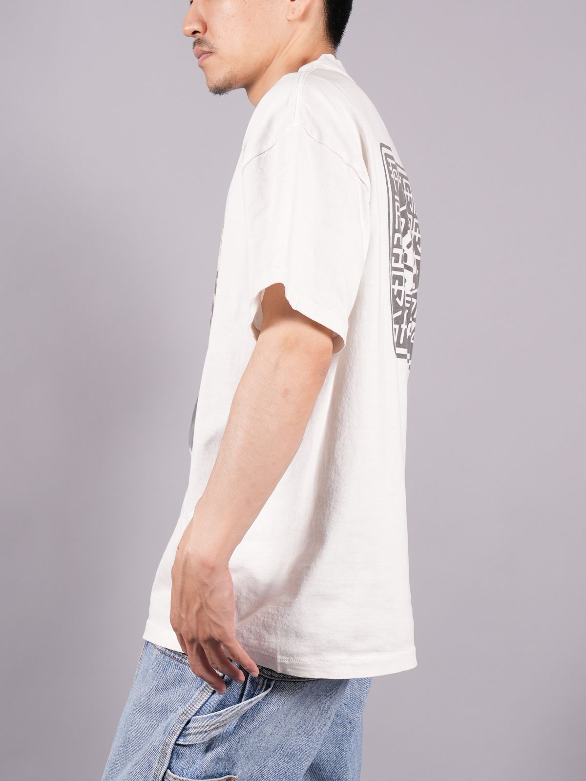 【ラスト1点】【限定】SM-A23-0000-C07 / RK_SS TEE / WITH OUT FEAR / Tシャツ  (ホワイト)