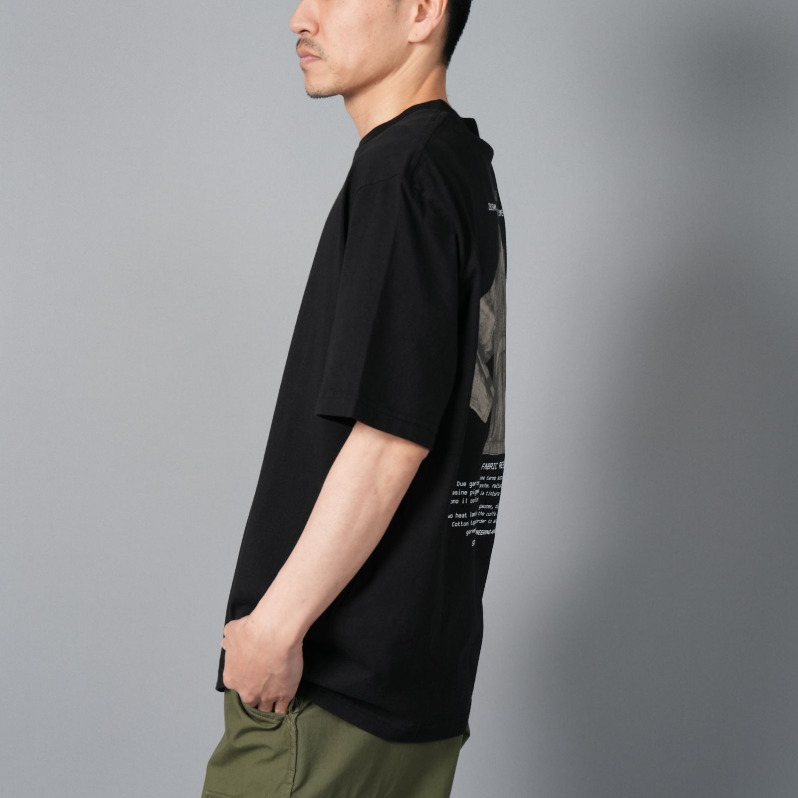 【ラスト1点】2100037 ORGANIC COTTON JERSEY / Tシャツ [ガーメントダイ] (ブラック)