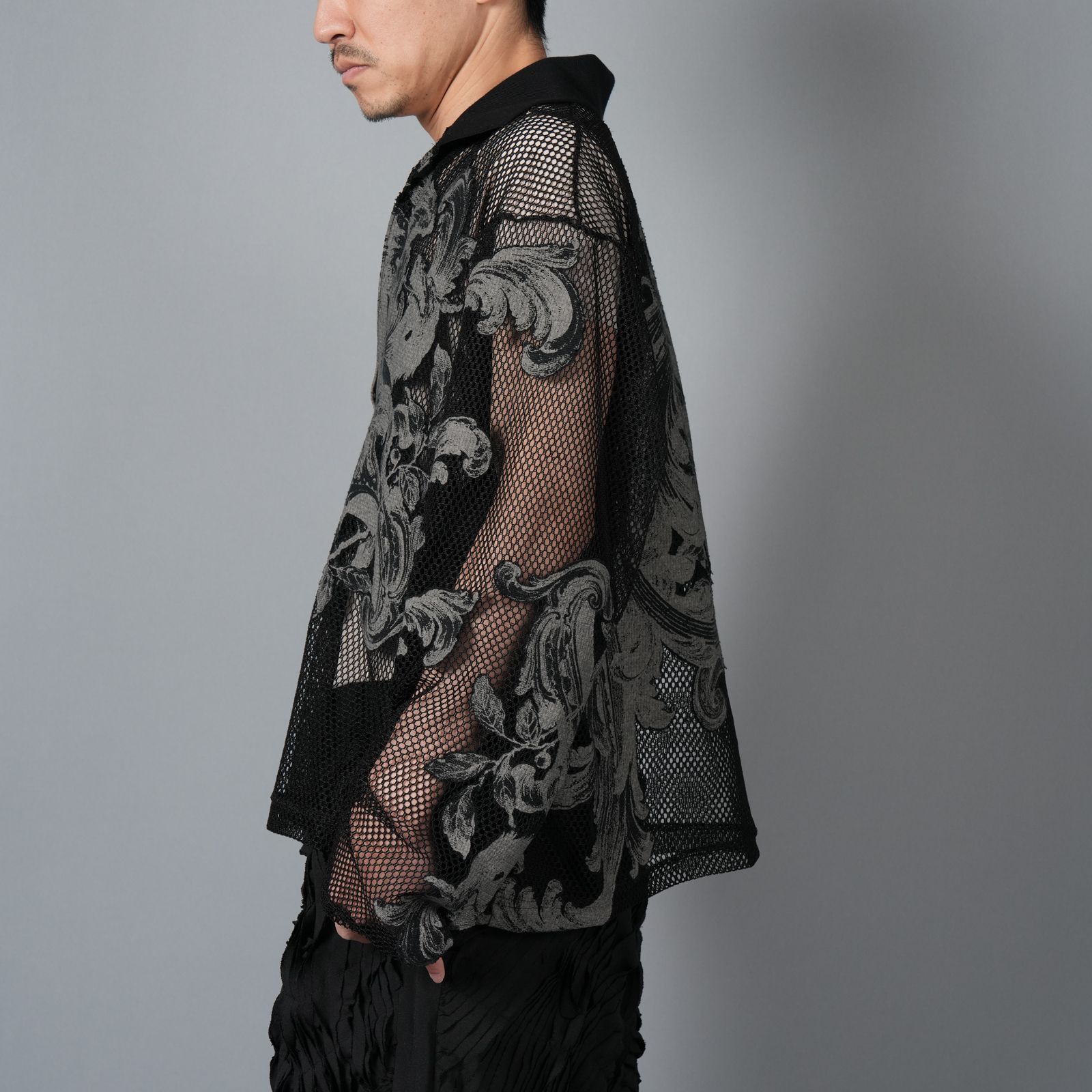 TAAKK - MESH SKIPPER SHIRTS / メッシュスキッパーシャツ