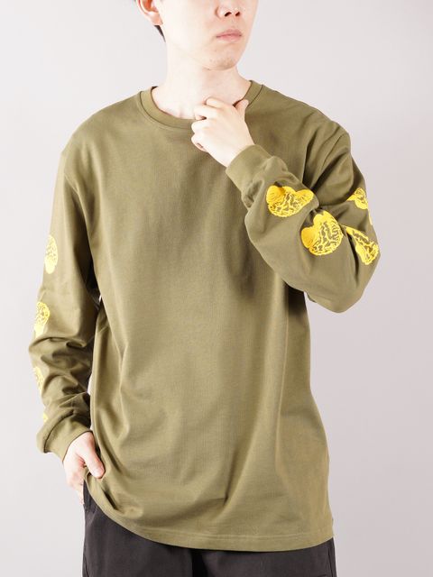 BRAIN L/S TEE / ブレイン ロングスリーブ Tシャツ (グリーン)