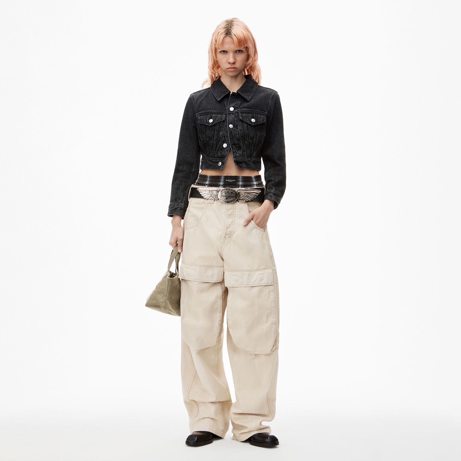 alexander wang - PUNCH SMALL TOTE W/ STRAP / ワックス
