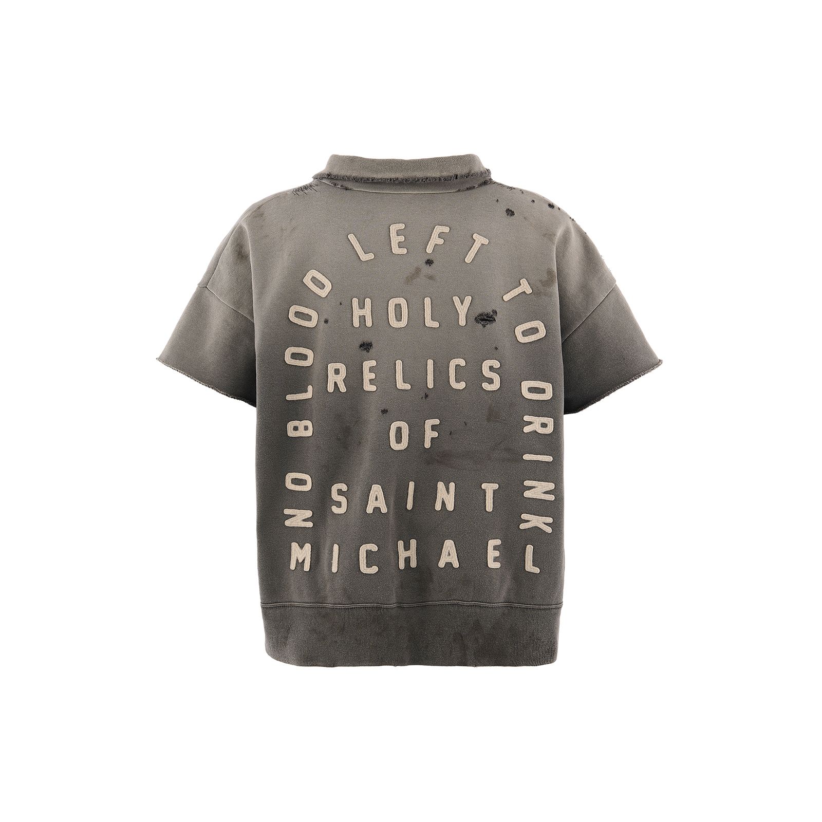 SM-MK8-0000-052 / SS HALF ZIP SWEAT / SAINT / CHARCOAL / ハーフジップスウェット(チャコール)