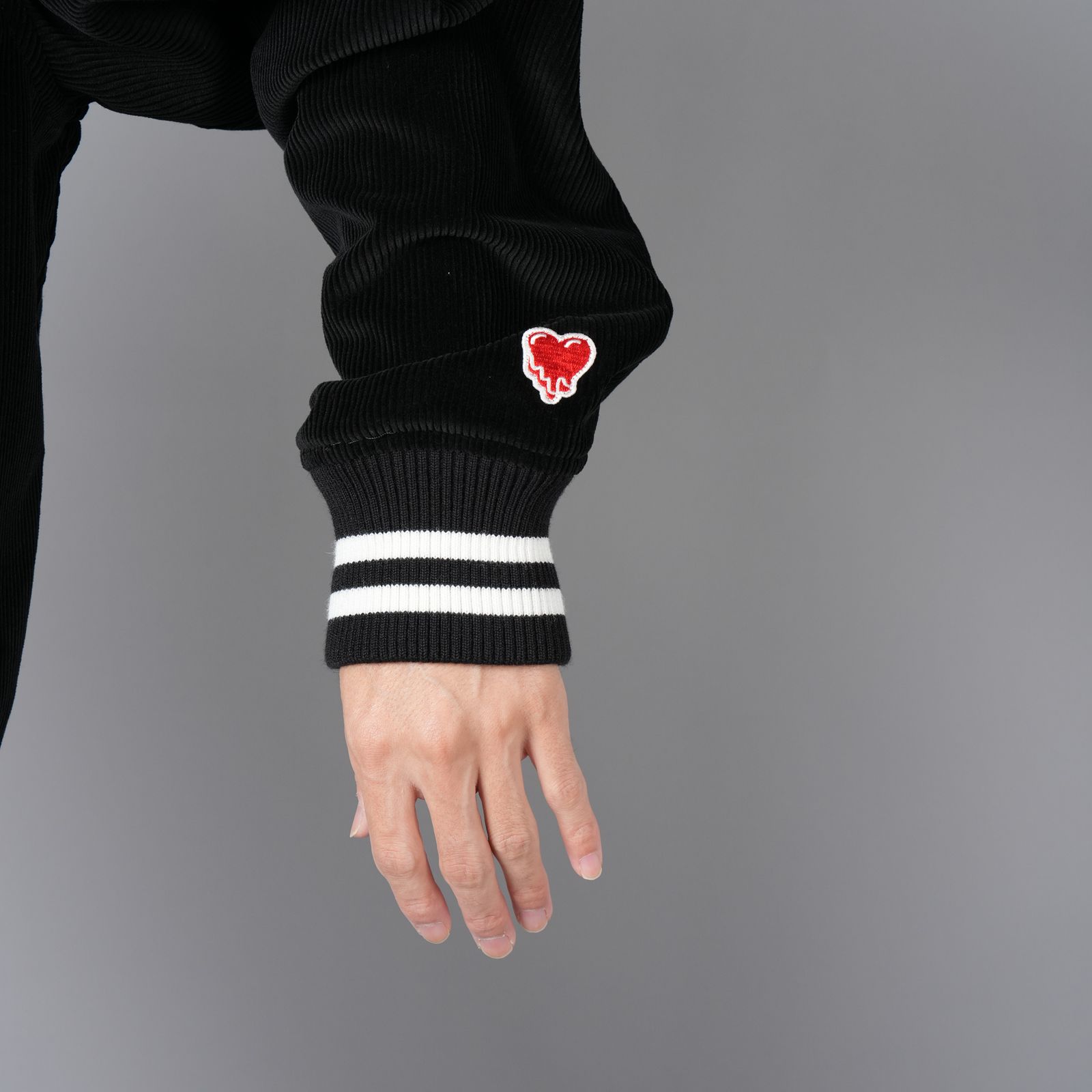 EU-YS1-0000-001 / HEART LG CORDUROY JKT / BK / ハートロゴ コーデュロイジャケット  (ブラック)