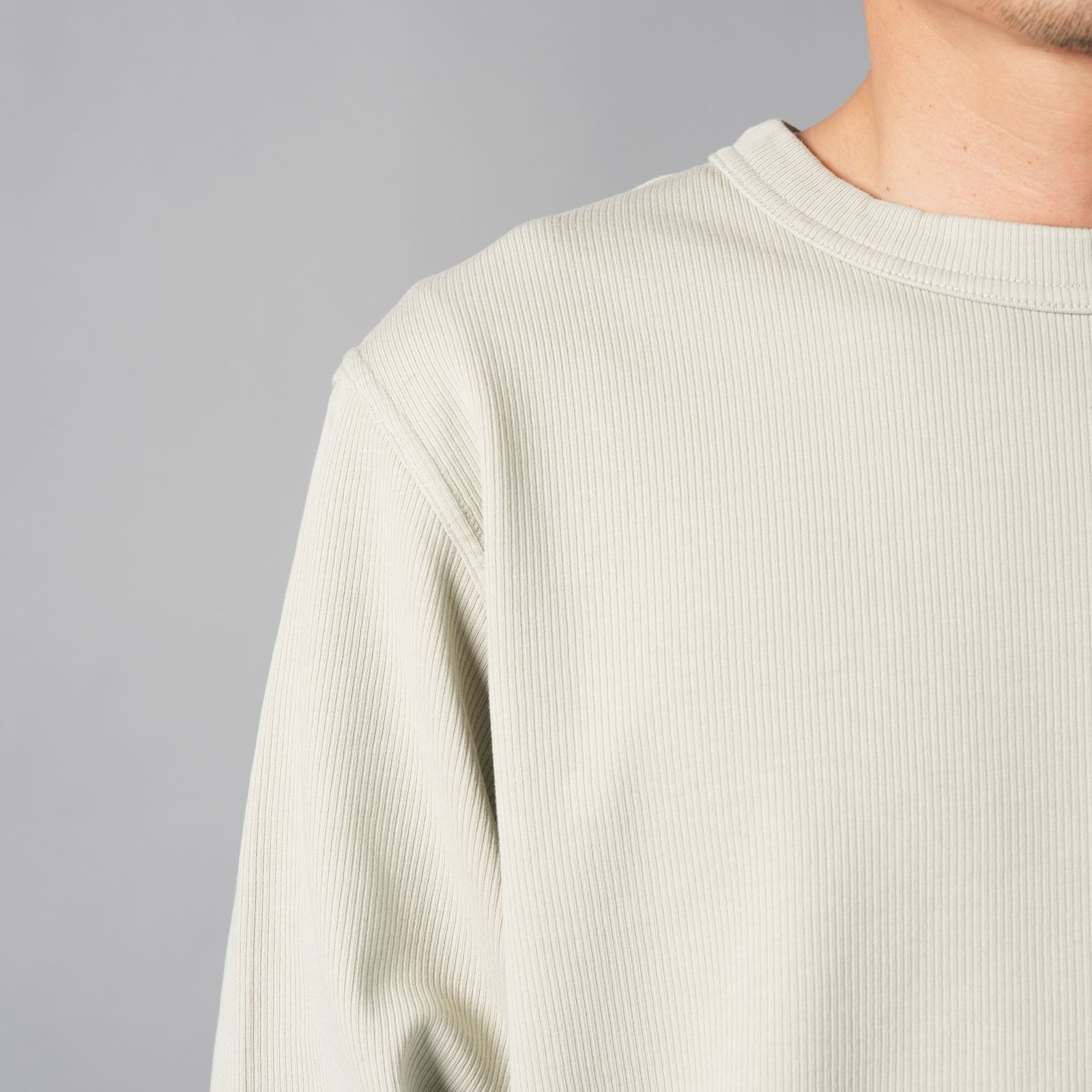 6100017 / ORGANIC COTTON INTERLOCK  / クルーネックスウェット (サンド)