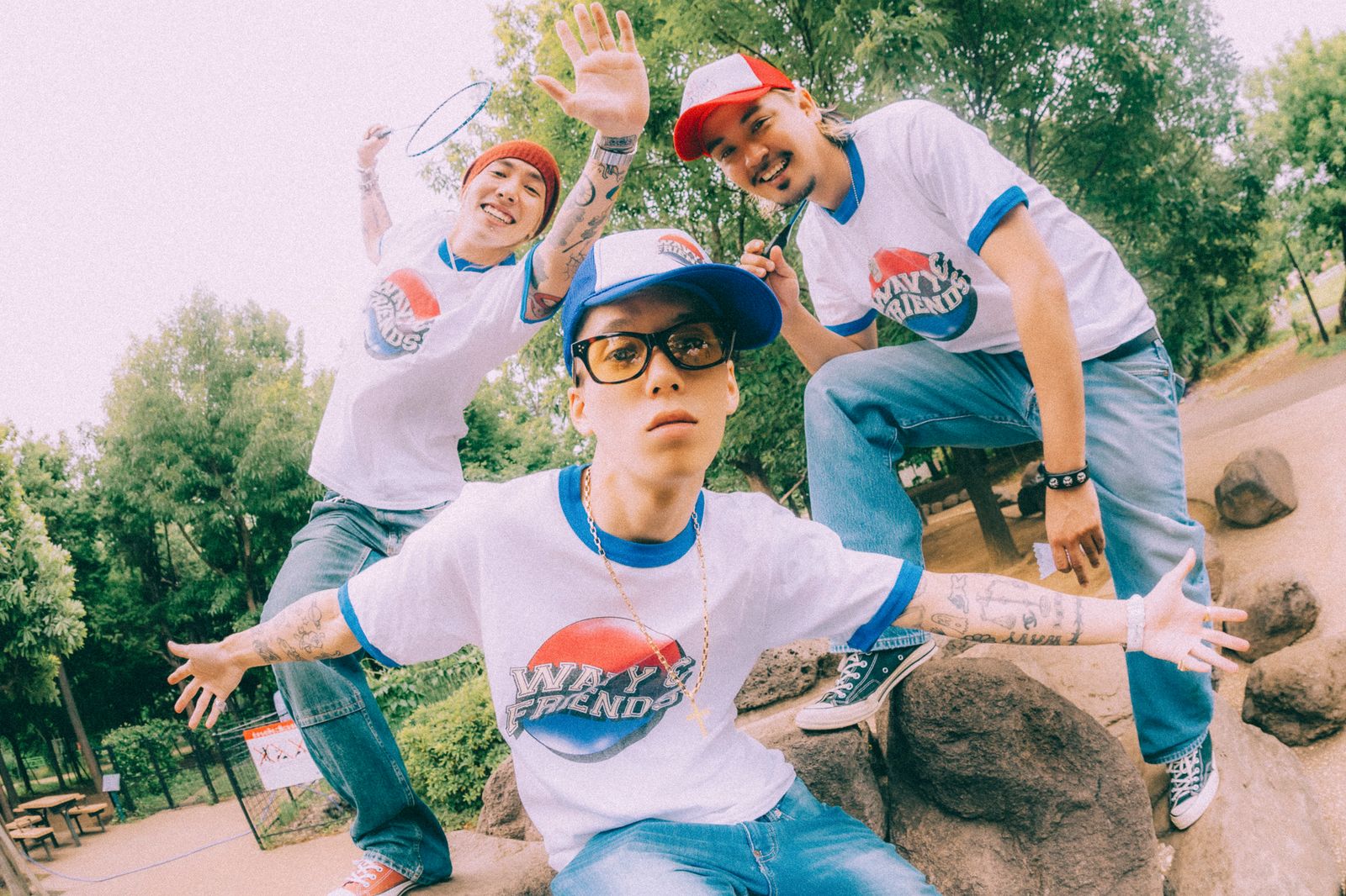 WTY-002 / Tシャツ (ホワイト/ブルー)