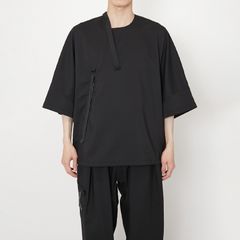 【GHOST】WOVEN WATER-REPELLENT NINJA T-SHIRTS / ニンジャTシャツ(ブラック)