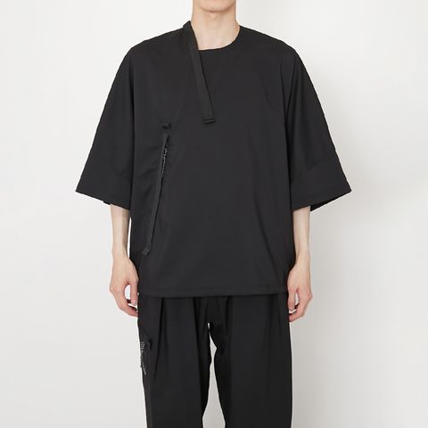 【GHOST】WOVEN WATER-REPELLENT NINJA T-SHIRTS / ニンジャTシャツ(ブラック)