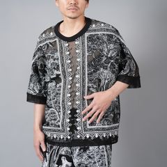 【ラスト1点】 MESH  T-SHIRT / メッシュTシャツ (ブラック)