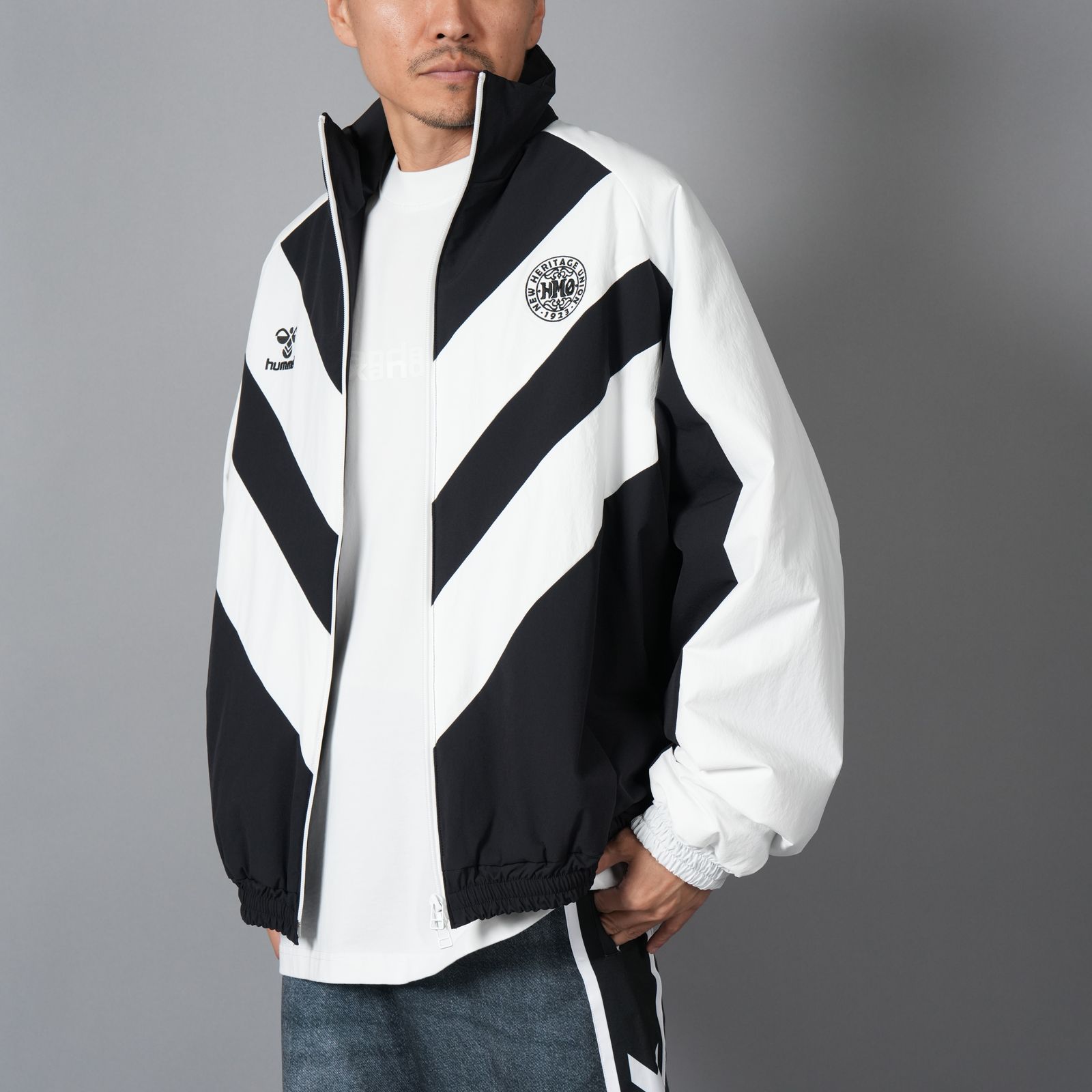 CORDURA CHEV PUFF JACKET / パフジャケット (ブラック/ホワイト)