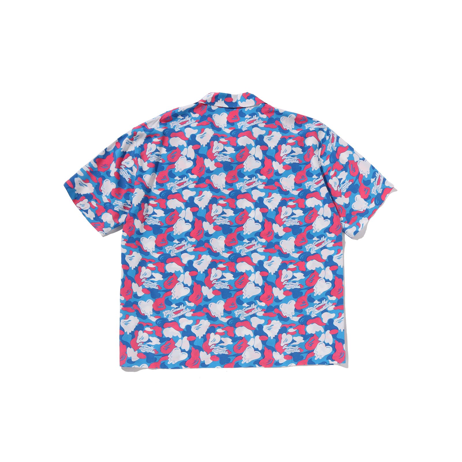 【コラボ】EU-MK8-0000-C03 / EU APE ALOHA SHIRT / BLUE / シャツ (ブルー)