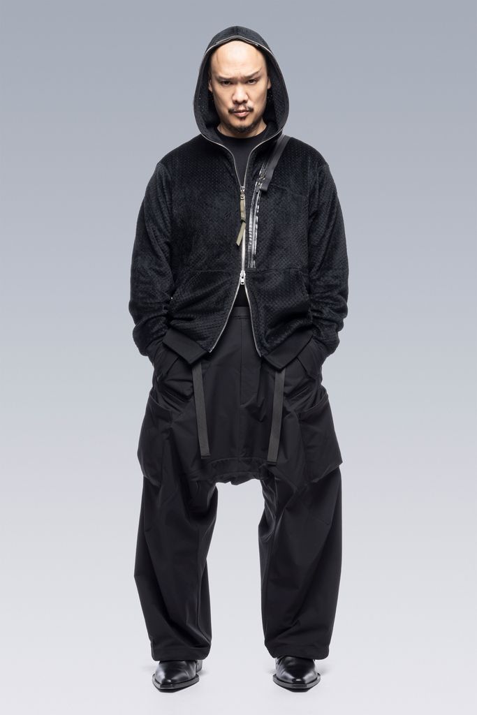 【ラスト1点】 J117-HL / Polartec® High Loft Hooded Insulator / hoodie jacket / フーディージャケット / パーカー [ポーラテック] [ルーズフィット](ブラック)