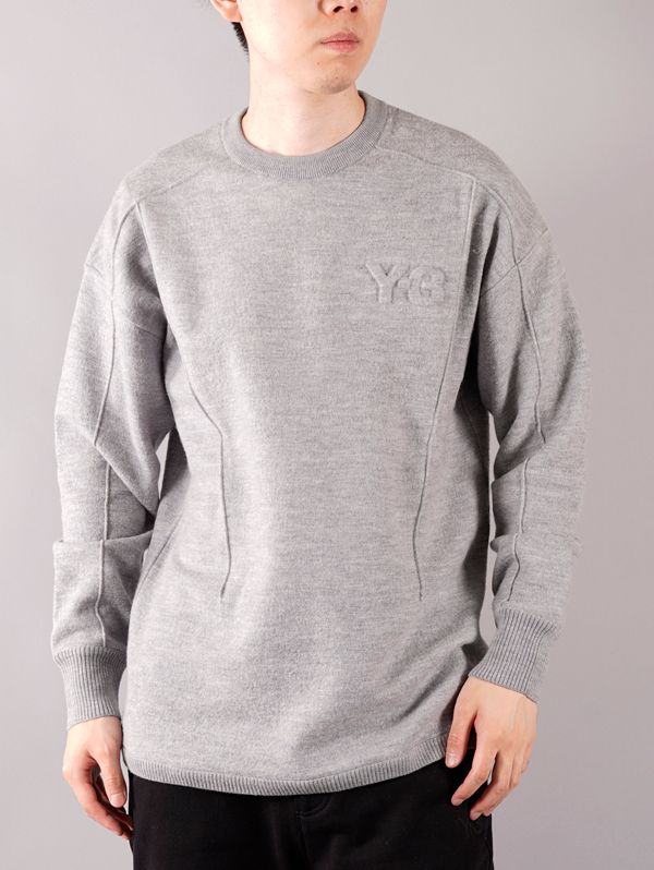 Y-3 - ラスト1点 / M CLASSIC MERINO BLEND KNITTED CREW SWEATER