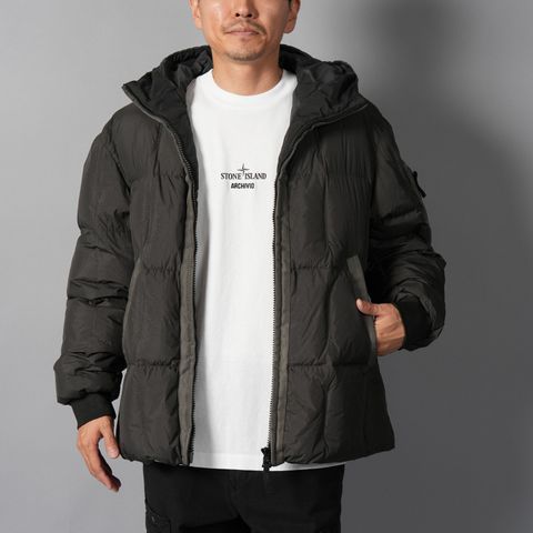 4100034 / GARMENT DYED CRINKLE REPS NY / ダウンジャケット(リードグレー)