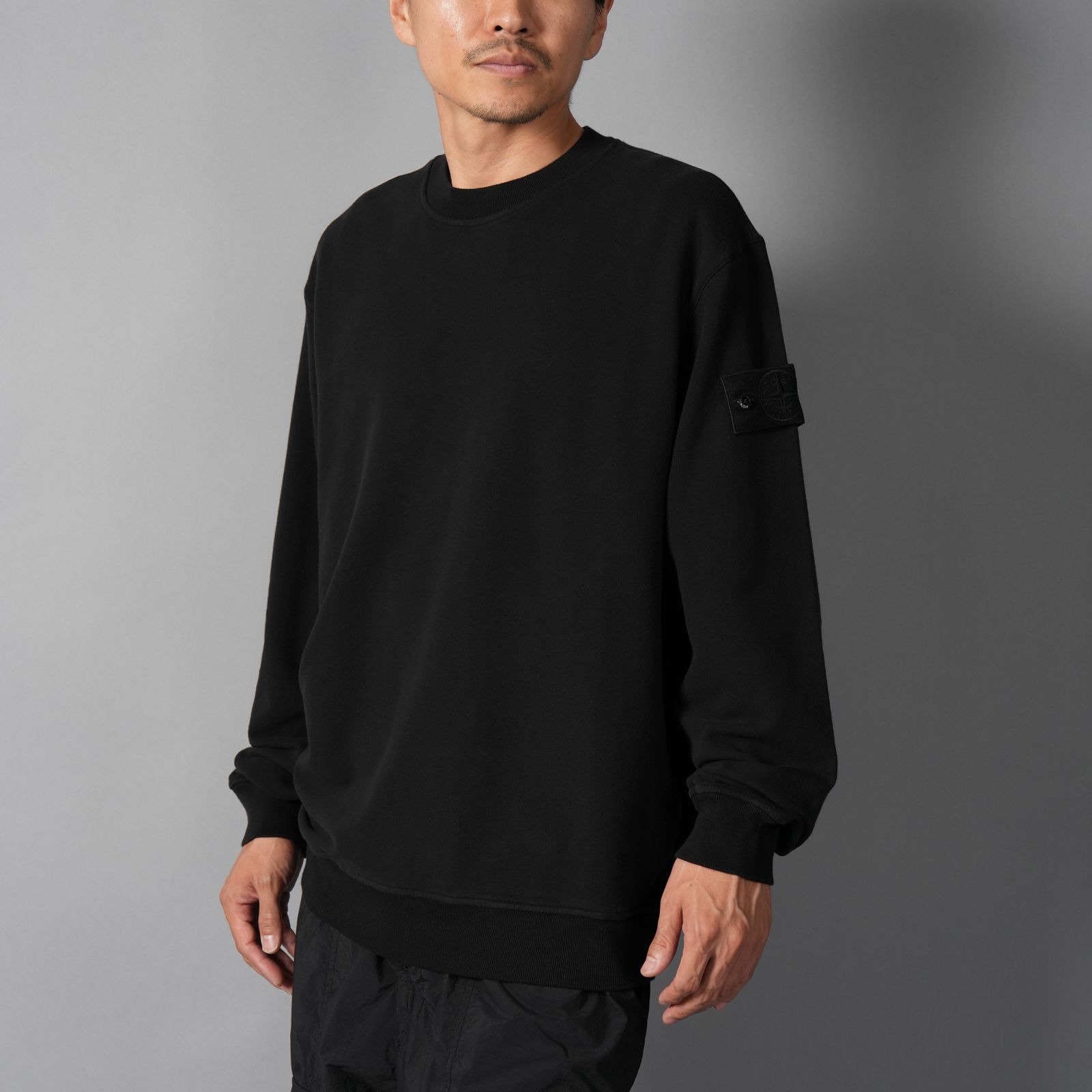 6100069 / SWEAT SHIRT_S.I. GHOST / クルーネックスウェット (ブラック)