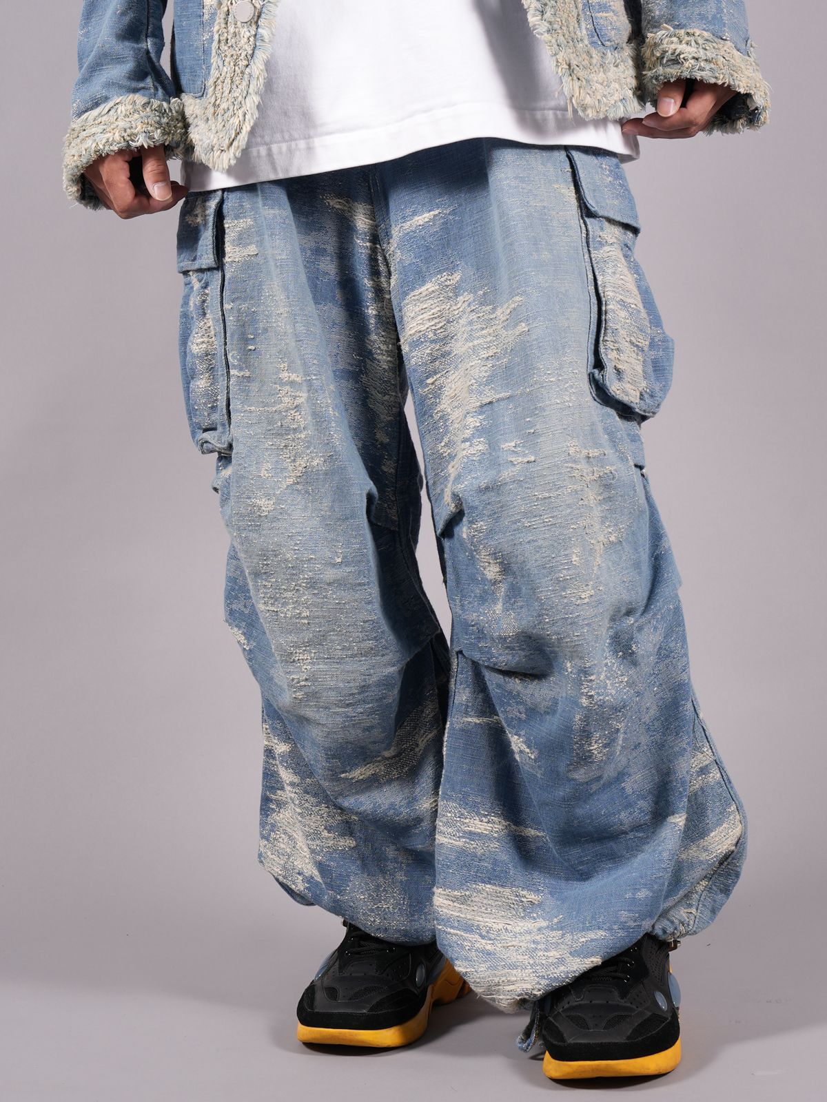 TAAKK - 【ラスト1点】TAAKK DENIM CARGO PANTS C#/BLEACH