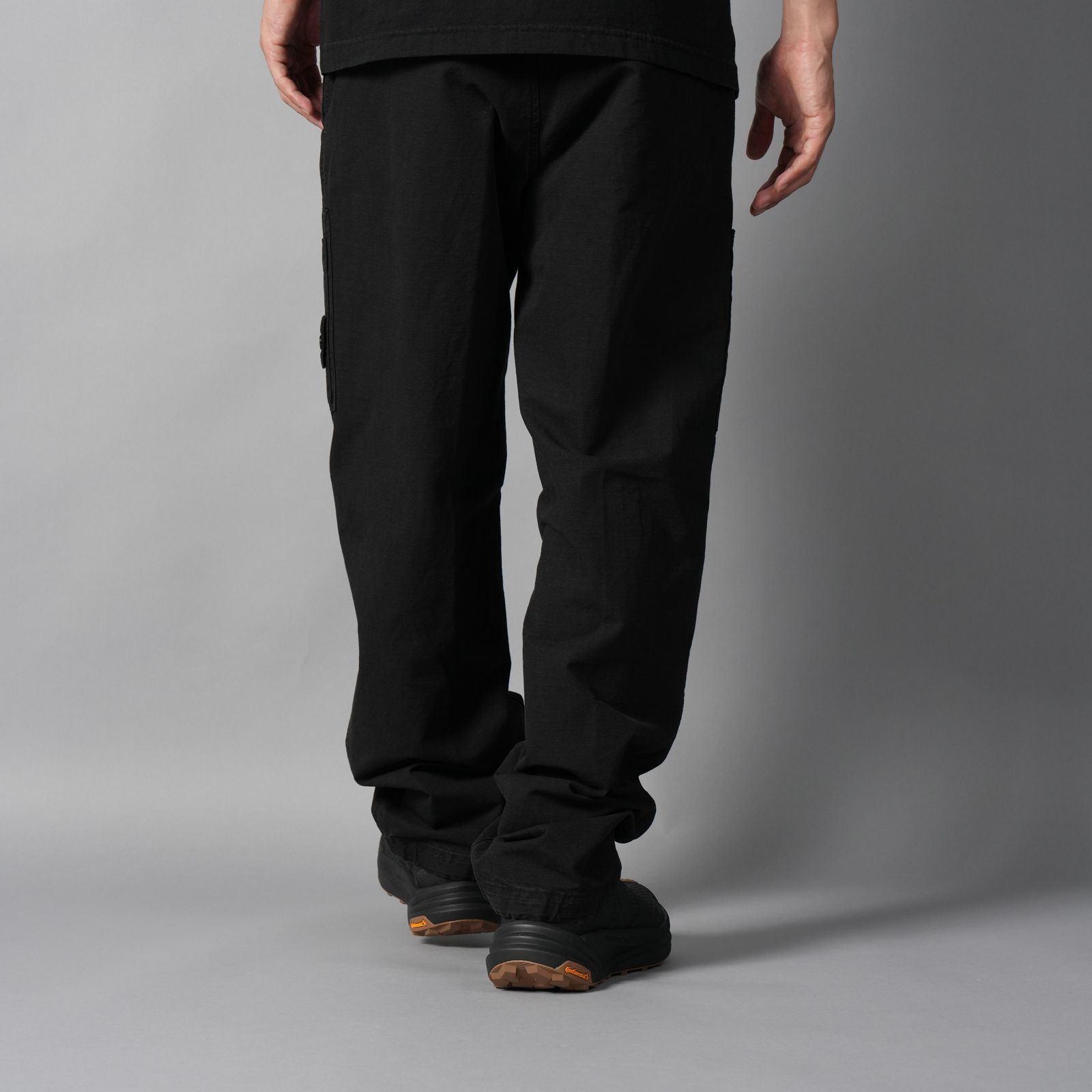 3100015 ORGANIC COTTON RIPSTOP / コットンリップストップ カーゴパンツ  (ブラック)