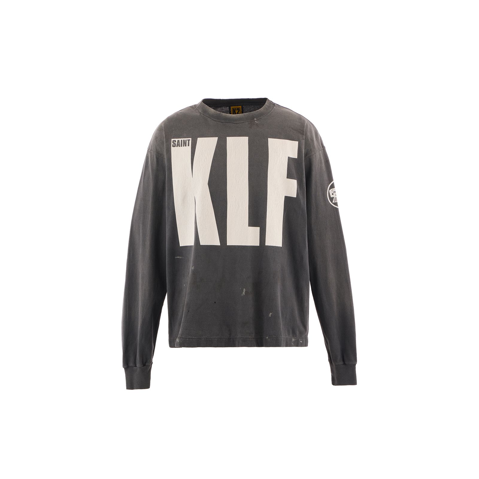 【ラスト1点】【コラボ】SM-HR1-0000-C03 / KLF  / LS TEE / WHITE KLF / BLACK / ロンT・カットソー (ブラック)