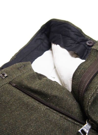 TWEED LIKE TROUSER - ツィードライクトラウザー (カーキ)