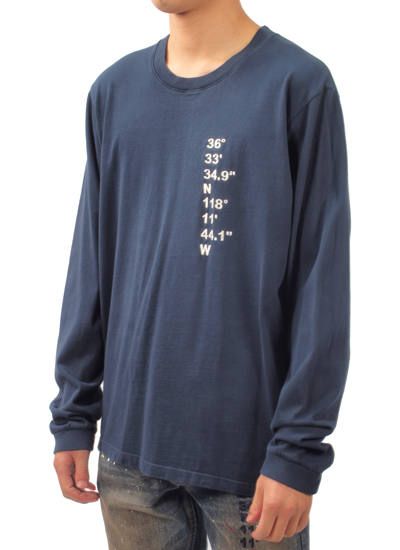 COORDINATE LONGSLEEVE T-SHIRT - カットソー (ネイビー)