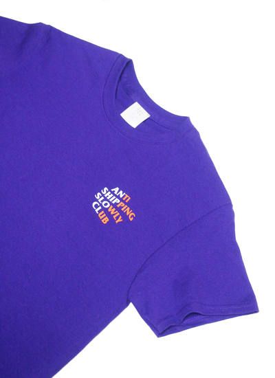 ANTI SHIPPING SLOWLY CLUB - Tシャツ (パープル)