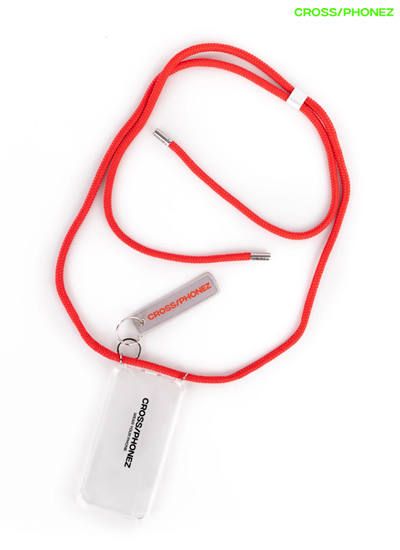 CROSSPHONE RED ROPE - フォンアクセサリー (レッド) CROSS PHONEZ - 015 CROSS/PHONEZ